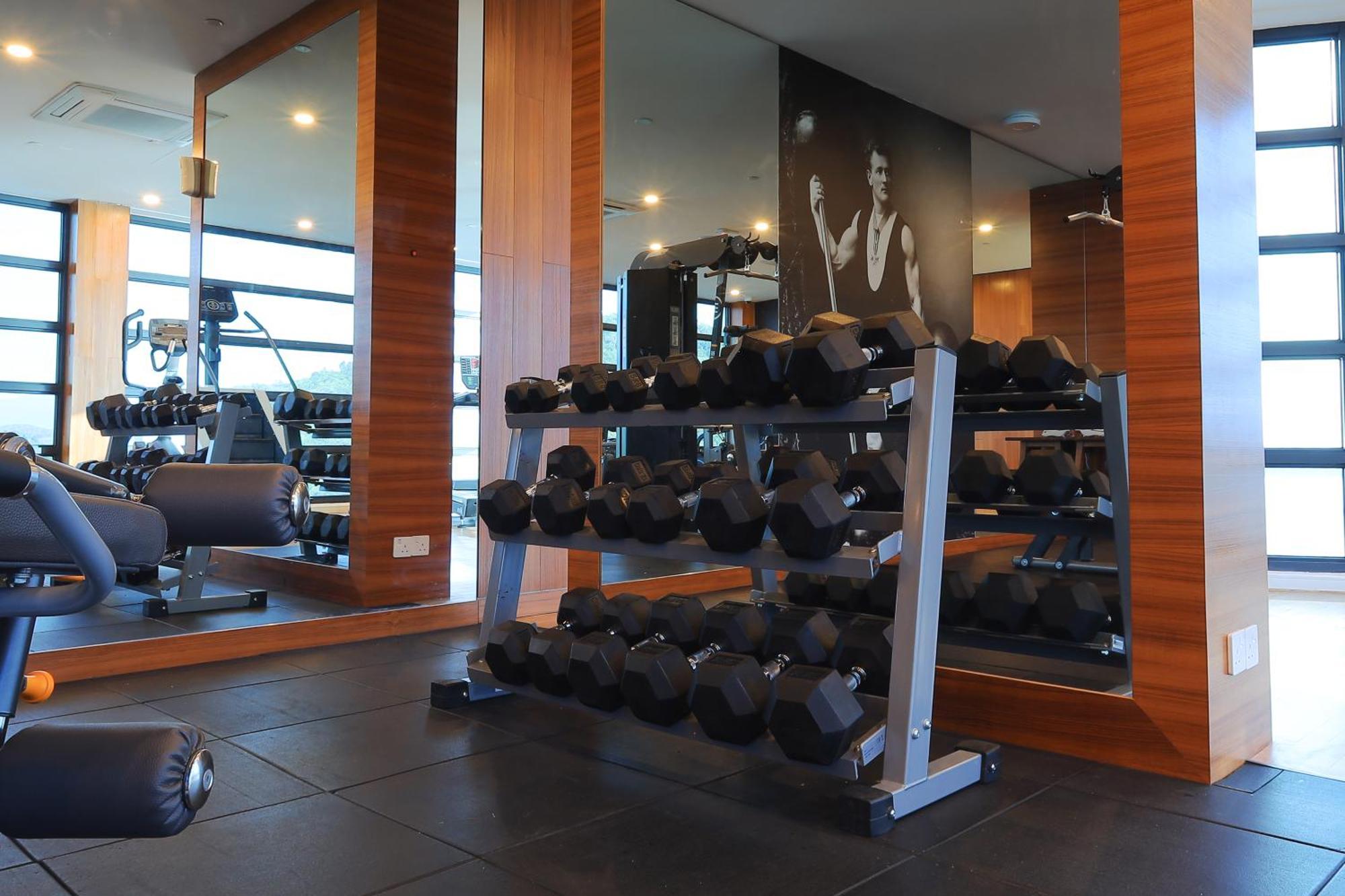 The Riyaz Lavanya Langkawi Pantai Cenang  Exterior foto A dumbbell rack